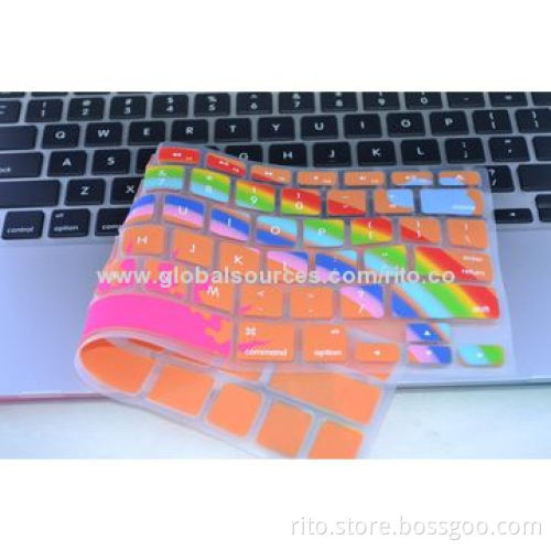 New Colorful Design Silicone Keyboard Protector for Macbook Pro13"
